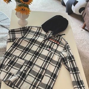 📓NEW DICKIES Hooded Shirt Jacket size 170cm M